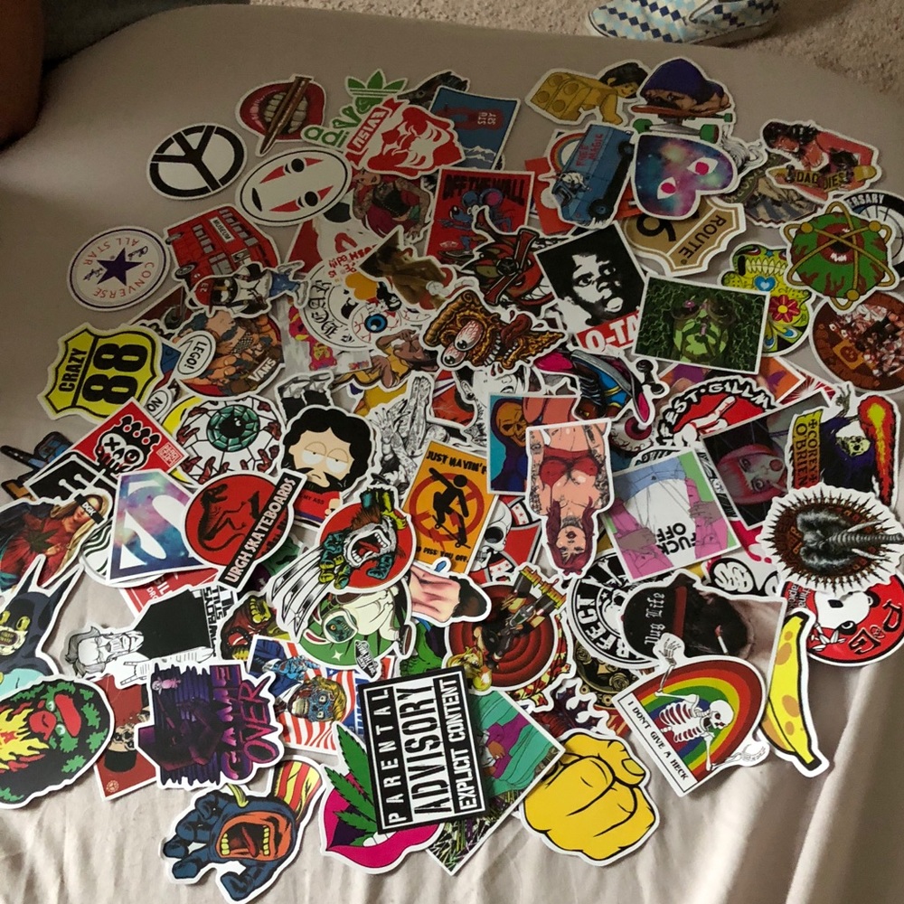 assorted stickers
